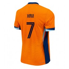 Nederland Xavi Simons #7 Hjemmedrakt EM 2024 Kortermet